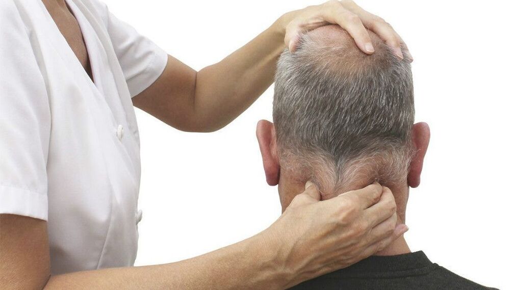 Performing a therapeutic neck massage