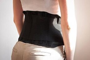 lumbar corset for osteochondrosis fixation